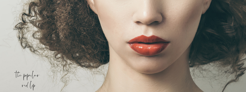 the popular red lip